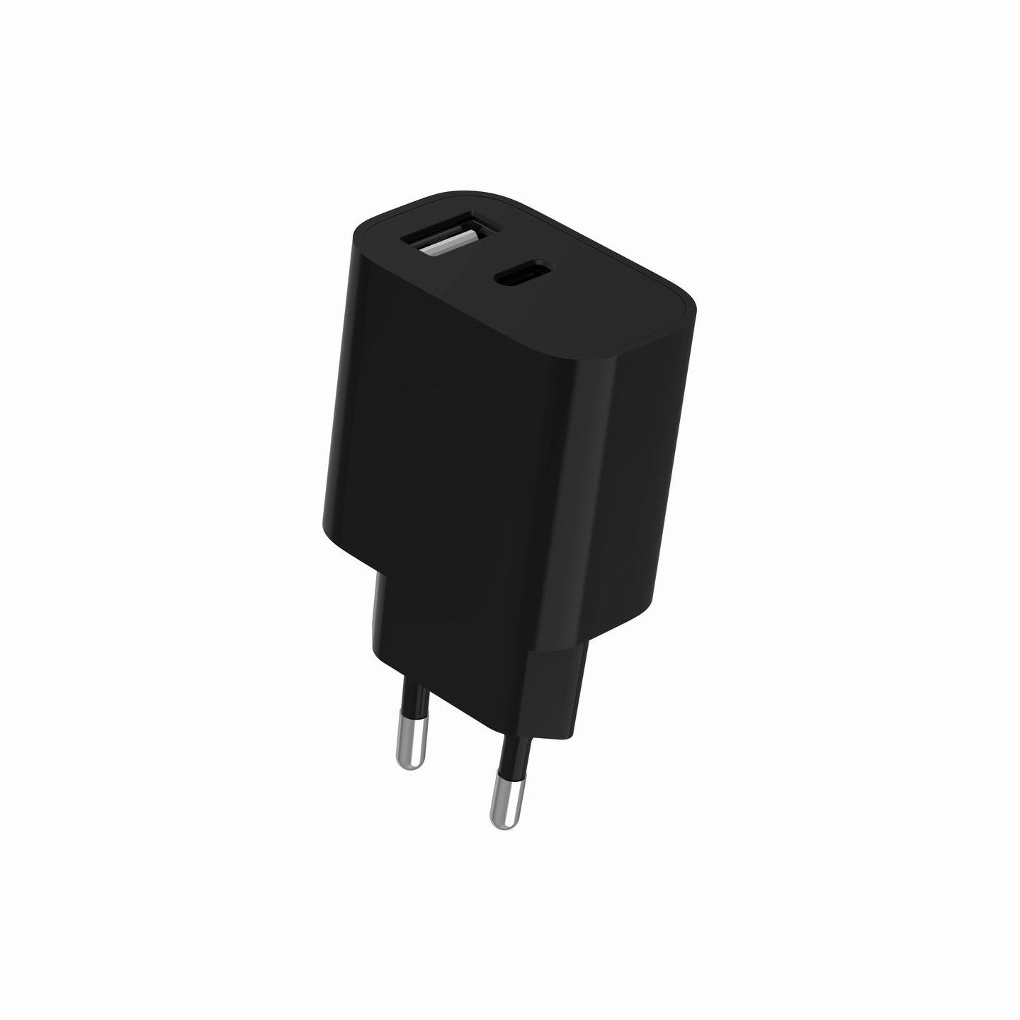 Gembird 2-port universal USB charger (A+C), 2.4 A | TA-UC-2AC12-01-BK
