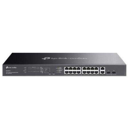 Tp-Link Omada 20-Port GB Easy Managed Switch with 16-Port PoE+ PORT: 16× Gigabit PoE+ Ports, 2x Gigabit Non-PoE Ports, 2× Gigabi