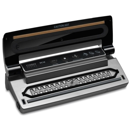 Caso | Vacuum sealer | VC 10 PlusEdition | Power 110 W | Temperature control | Black/Silver