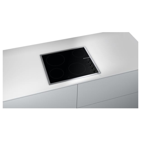 Bosch | Hob | PKE645CA2E | Vitroceramic | Number of burners/cooking zones 4 | Rotary knobs | Black