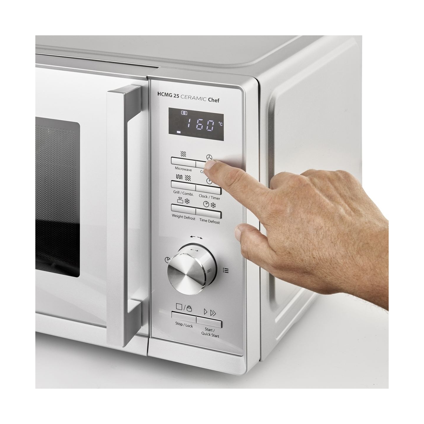 Caso | Microwave Oven | Chef HCMG 25 | Free standing | 900 W | Convection | Grill | Stainless Steel