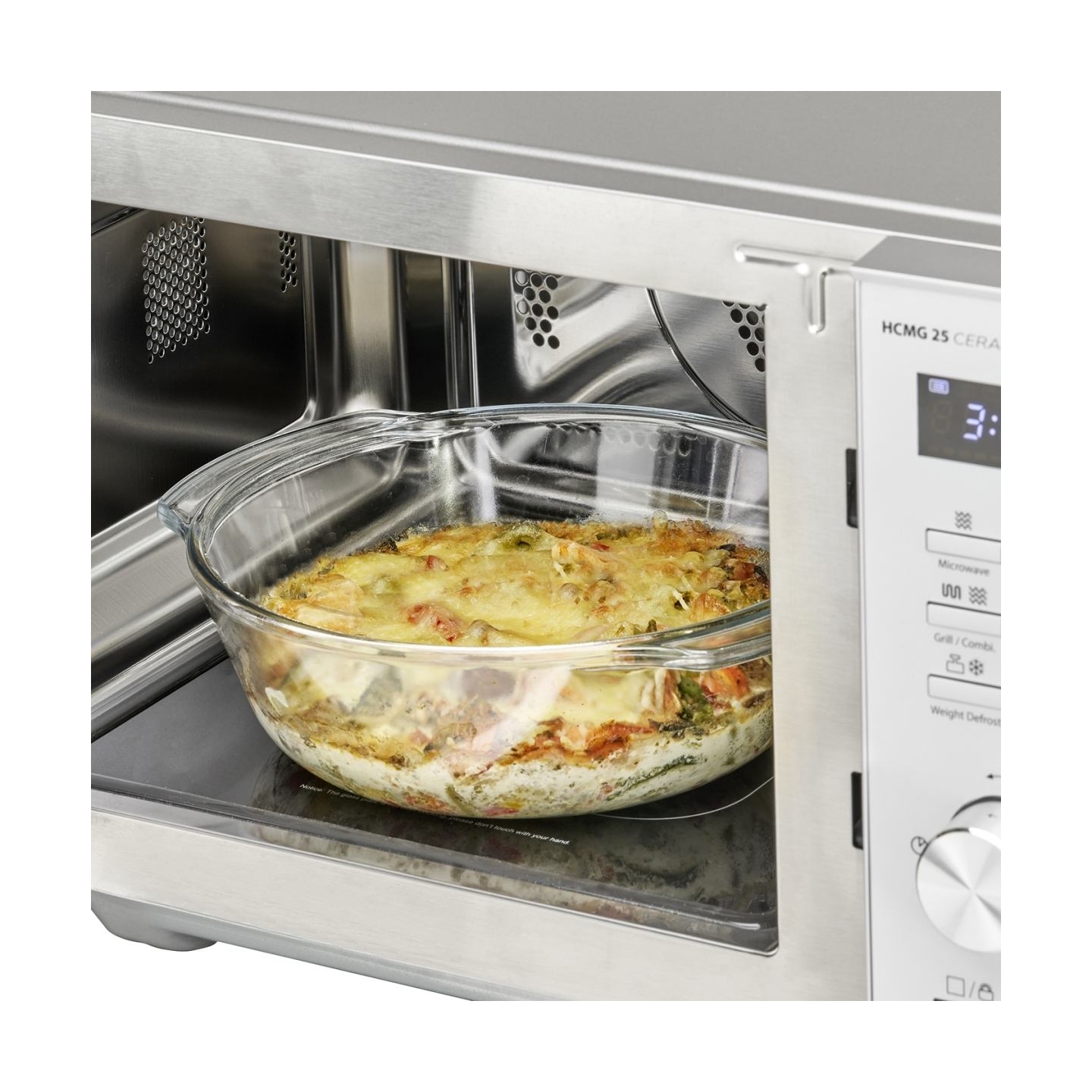 Caso | Microwave Oven | Chef HCMG 25 | Free standing | 900 W | Convection | Grill | Stainless Steel