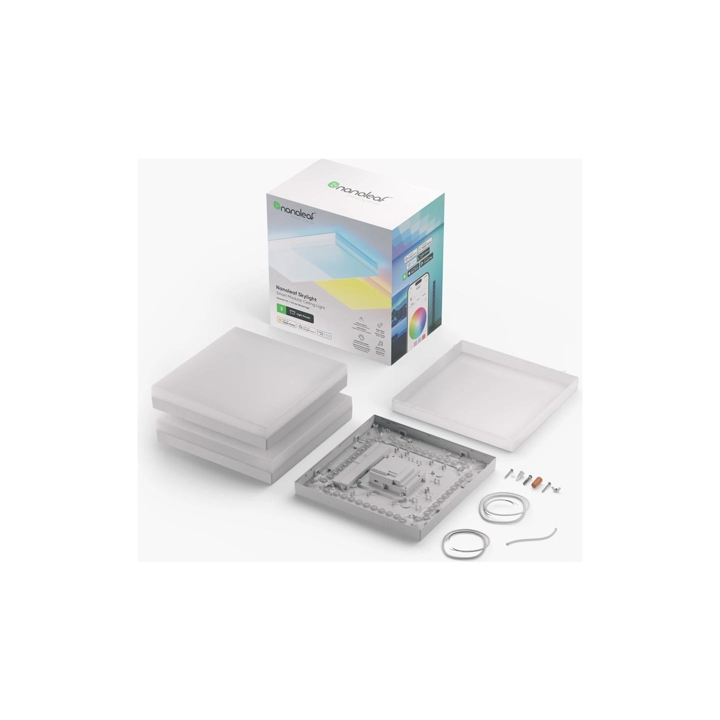 Nanoleaf Sky Light Starter Kit (3 panels) | 6M+ Colours with Dynamic Scenes