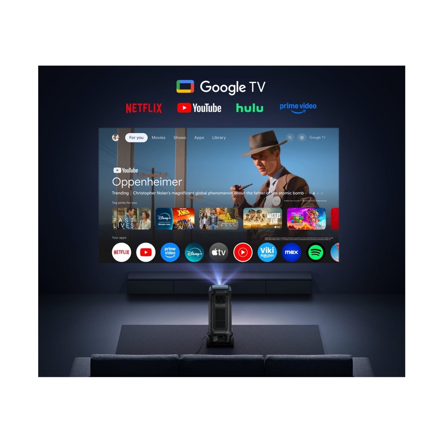 Anker Nebula Nebula X1 Pro | 4K UHD (3840 x 2160) | 3500 ANSI lumens | Black | Wi-Fi