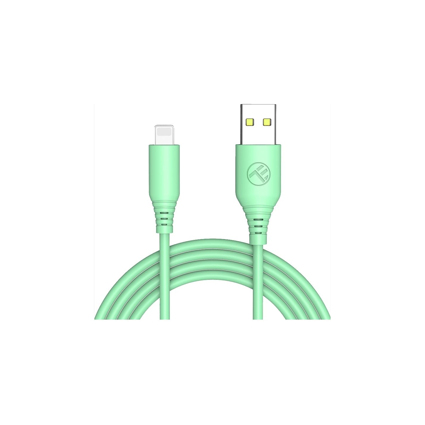 Tellur Silicone USB to Lightning Cable 3A 1m Green