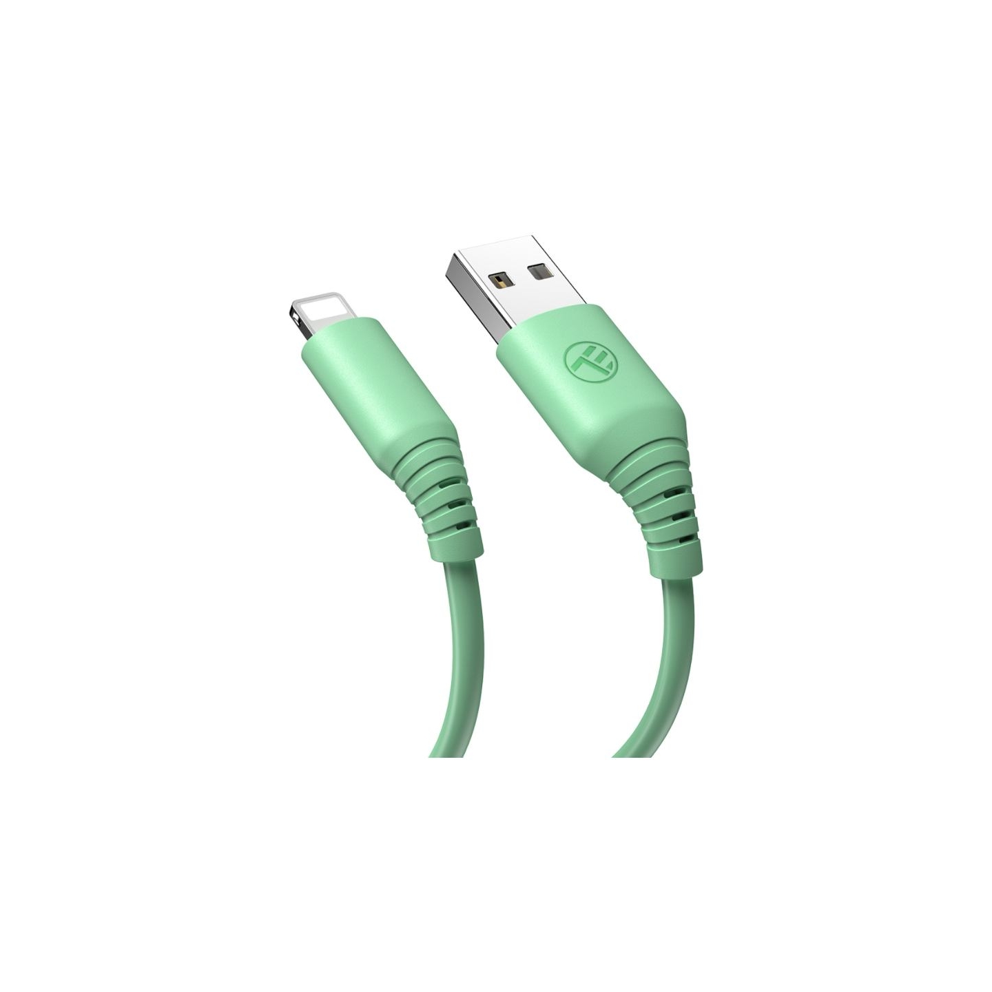 Tellur Silicone USB to Lightning Cable 3A 1m Green