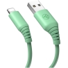 Tellur Silicone USB to Lightning Cable 3A 1m Green