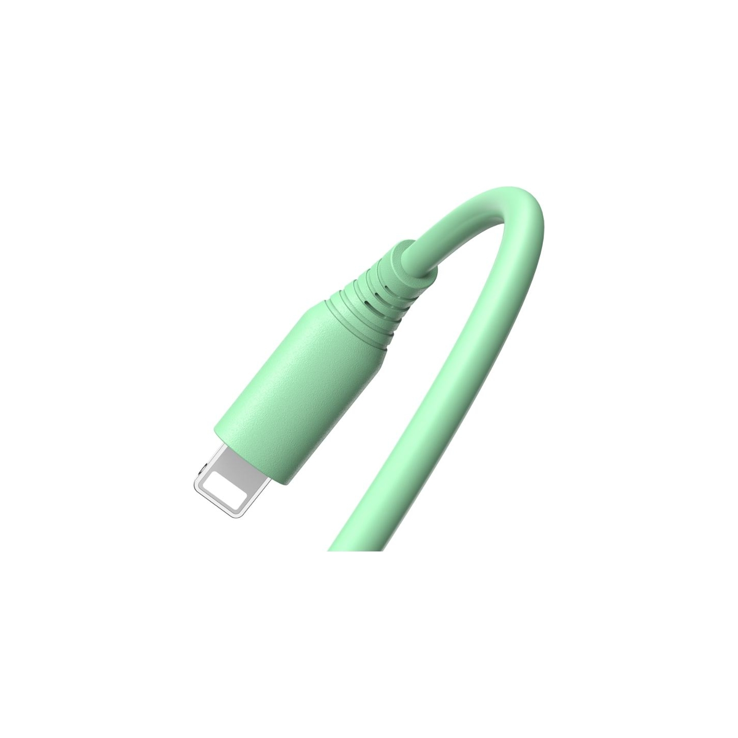Tellur Silicone USB to Lightning Cable 3A 1m Green