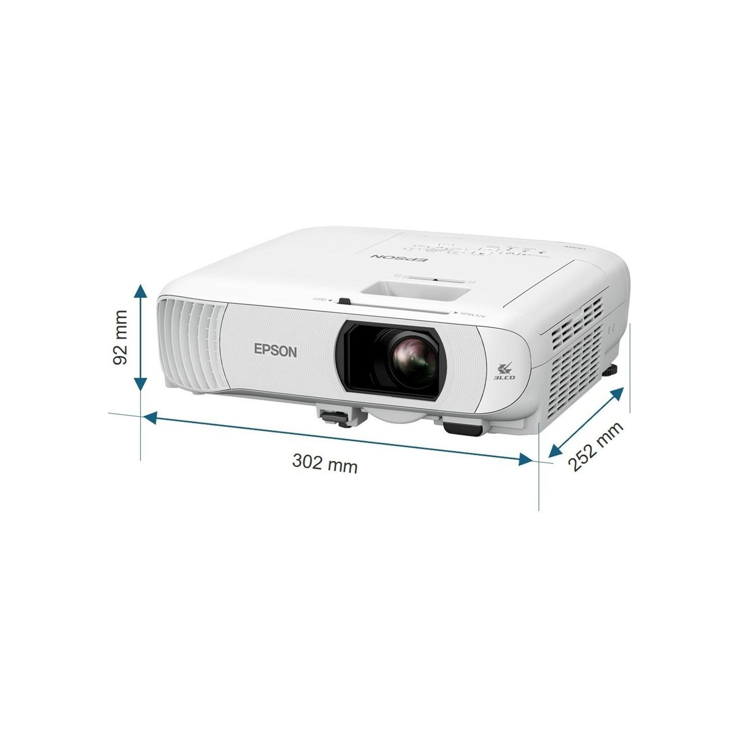 Epson | EH-TW840 | Full HD (1920x1080) | 4000 ANSI lumens | White