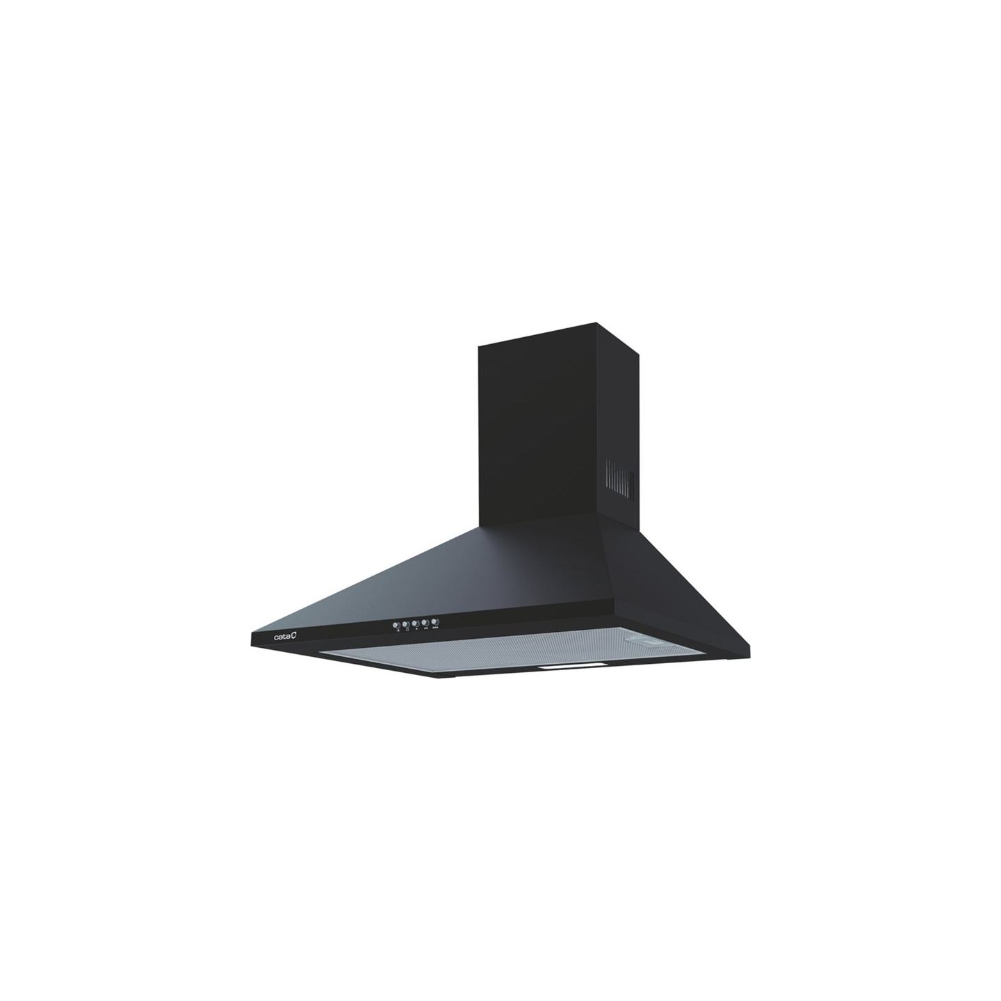 Cata | Hood | OMEGA 600 BK | Wall mounted | Energy efficiency class C | Width 60 cm | 645 m³/h | Mechanical | LED | Black