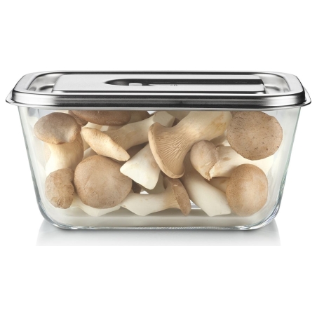 Caso Glass Vacuum Container with Plastic Lid | VacuBoxx Inox XL | Transparent