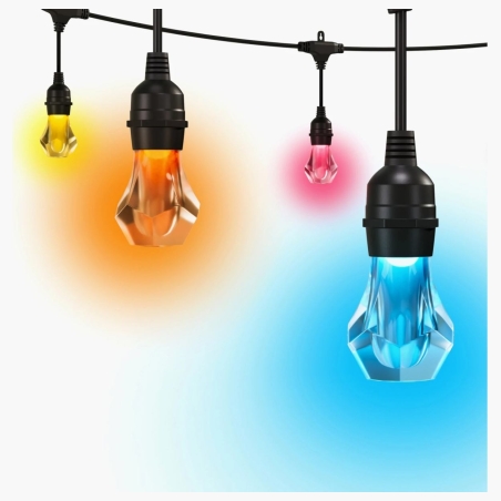 Nanoleaf Essentials Matter Smart Multicolour Outdoor String Lights Starter Kit 15m | 16M+