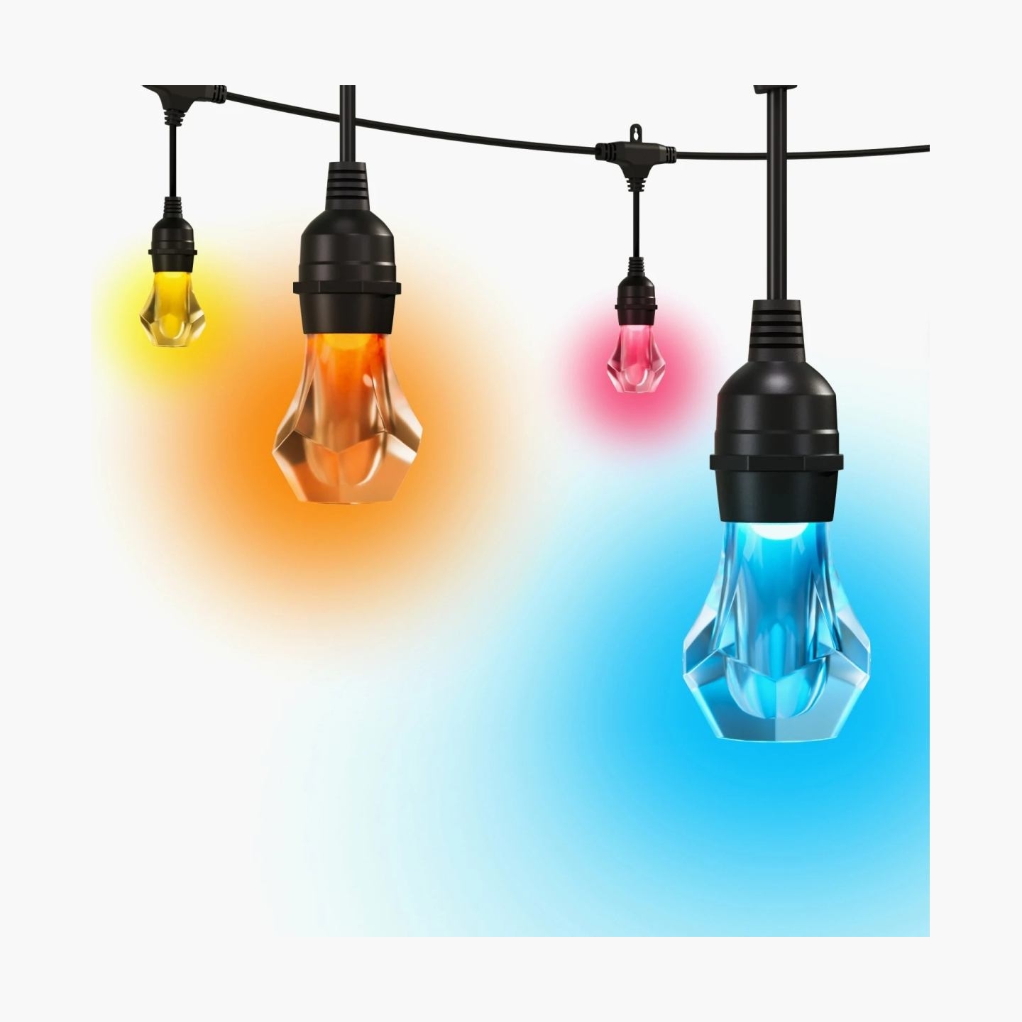 Nanoleaf Essentials Matter Smart Multicolour Outdoor String Lights Starter Kit 15m | 16M+