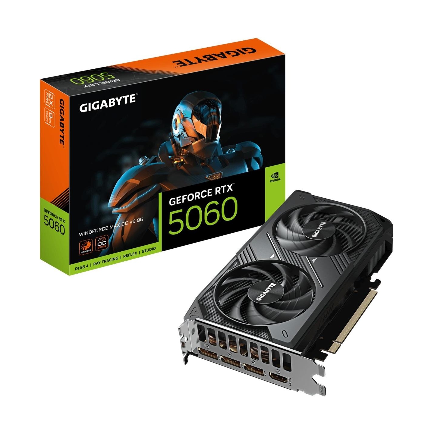 Gigabyte Graphics card GeForce RTX 5060 WINDFORCE MAX OC V2 8G