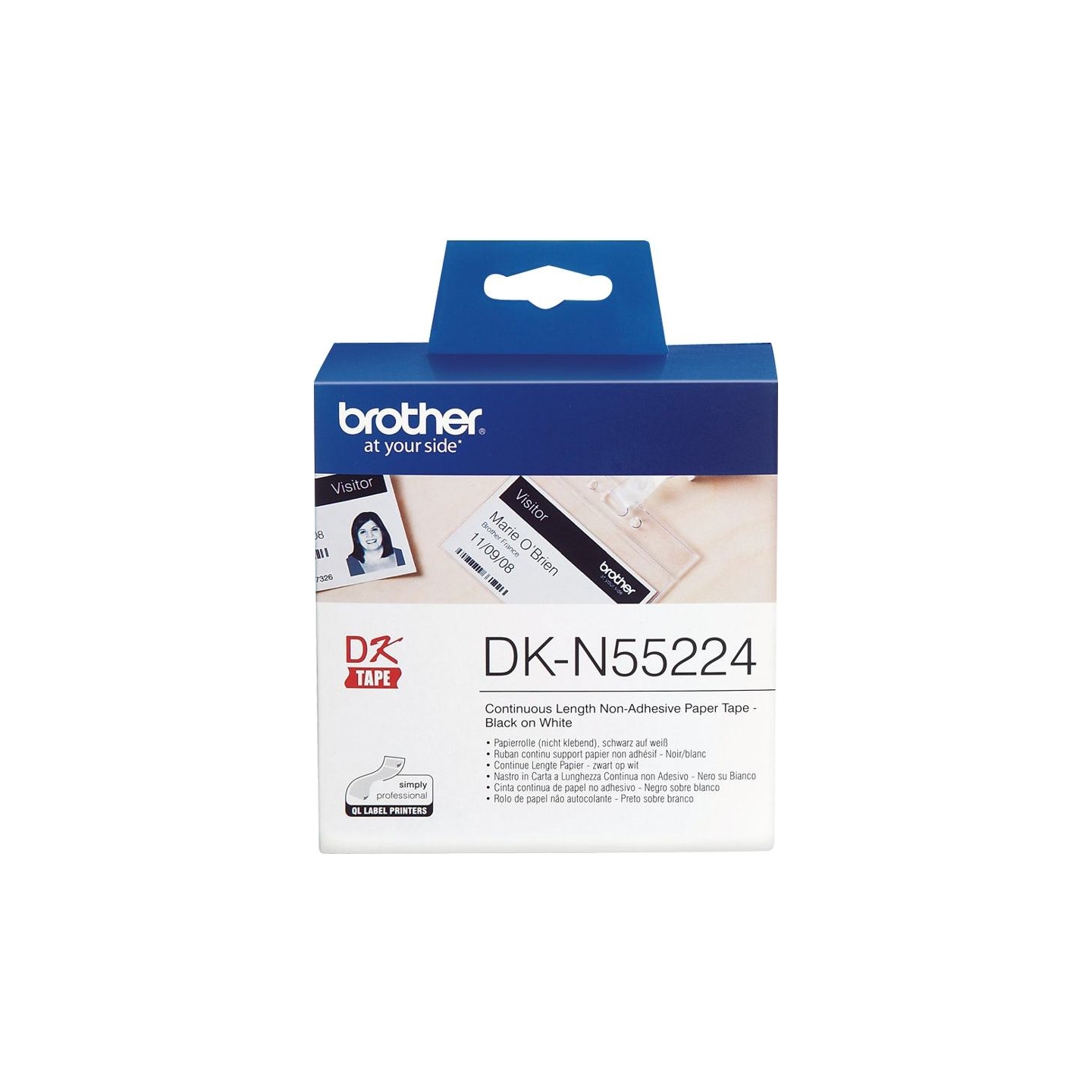 Brother DKN55224 NON AD. PAPER TAPE 54MM