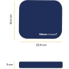Fellowes MOUSE PAD MICROBAN/BLUE 5933805 FELLOWES