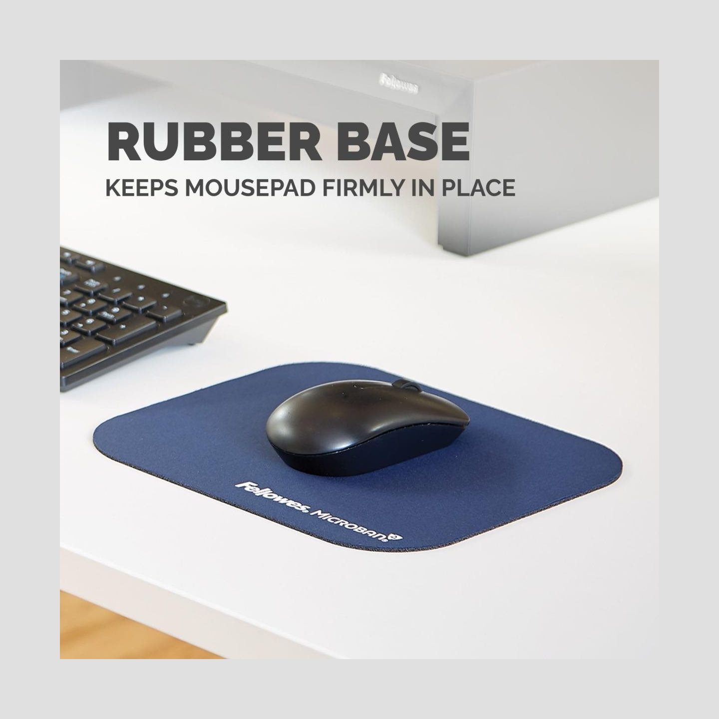 Fellowes MOUSE PAD MICROBAN/BLUE 5933805 FELLOWES