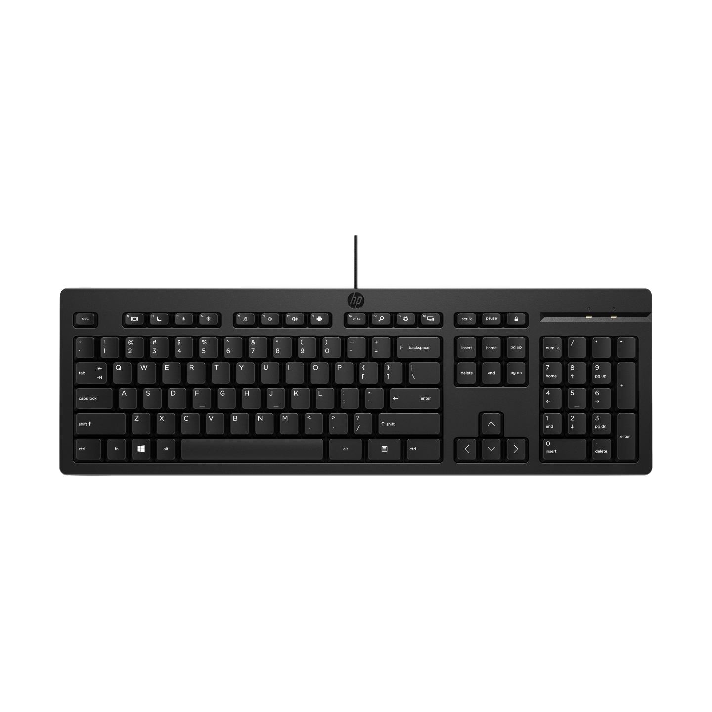 HP 125 G2 USB Wired Keyboard, Sanitizable, Copilot Key - Black - ESTONIAN / AY2Y7AA#ARK