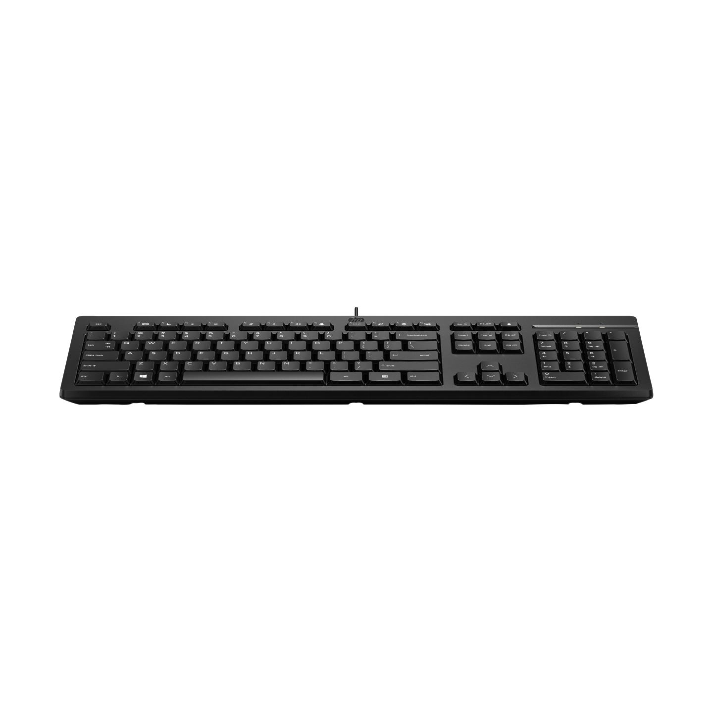 HP 125 G2 USB Wired Keyboard, Sanitizable, Copilot Key - Black - ESTONIAN / AY2Y7AA#ARK