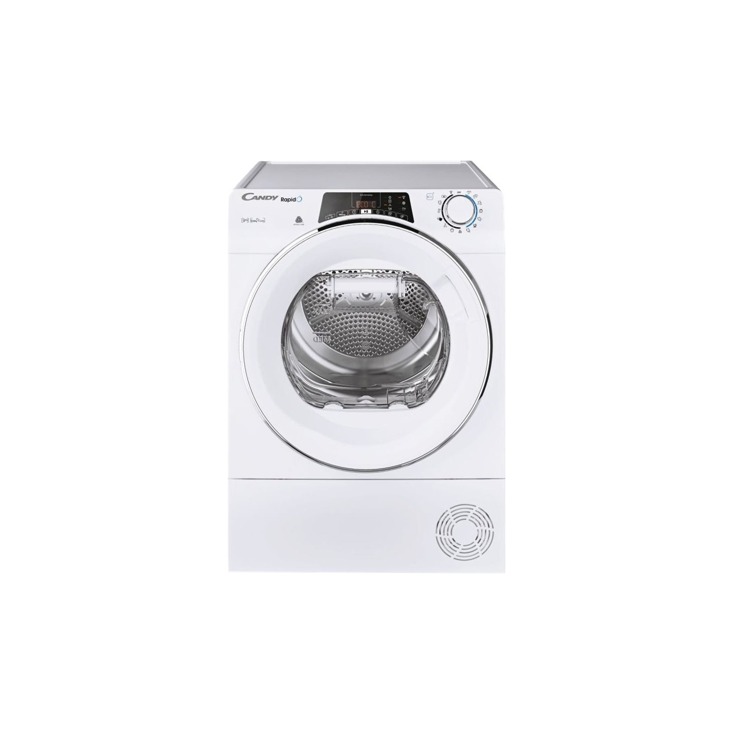 Candy | Dryer Machine | ROE H9A2TCEX-S | Energy efficiency class A++ | Front loading | 9 kg | Heat pump | Big Digit | Depth 58.5