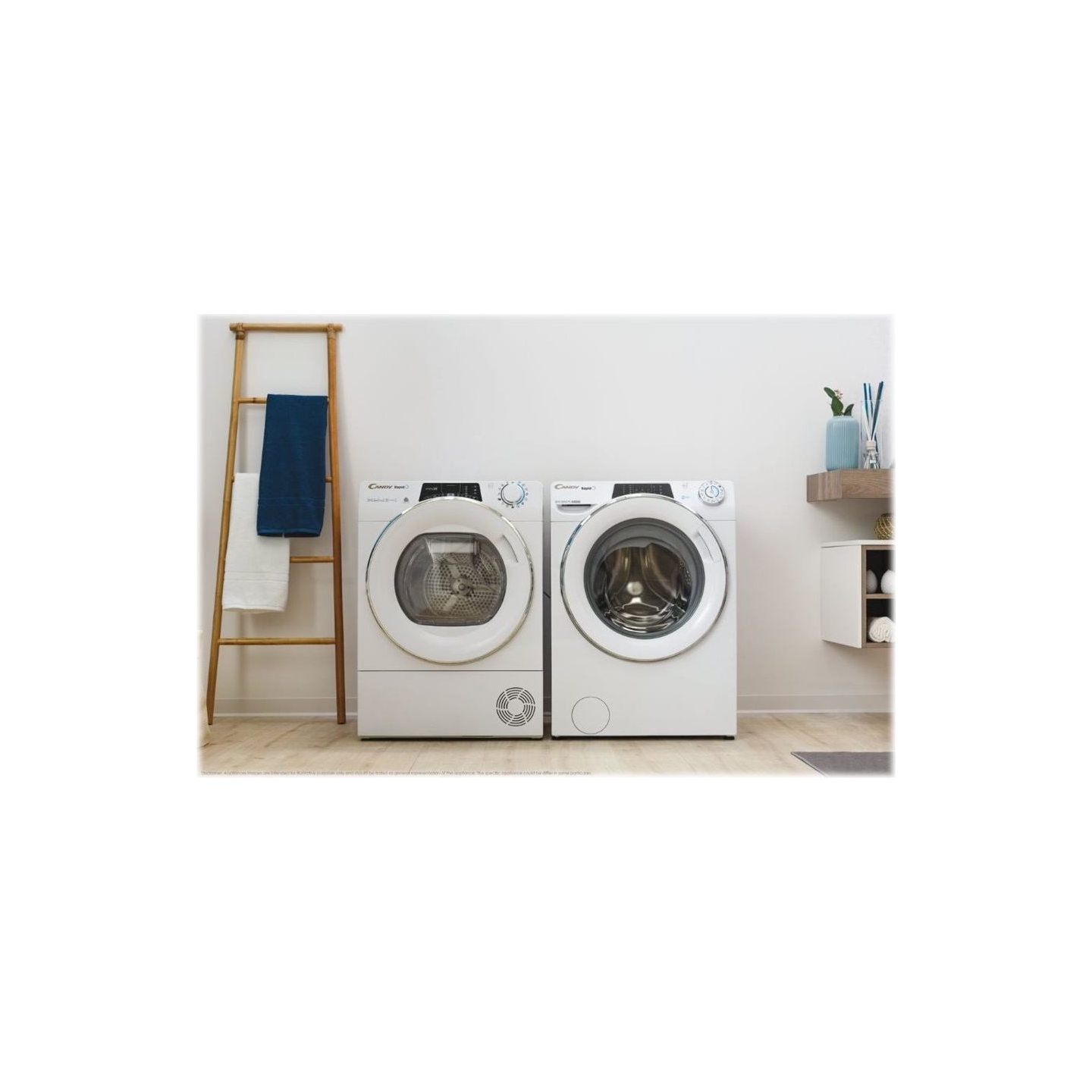 Candy | Dryer Machine | ROE H9A2TCEX-S | Energy efficiency class A++ | Front loading | 9 kg | Heat pump | Big Digit | Depth 58.5