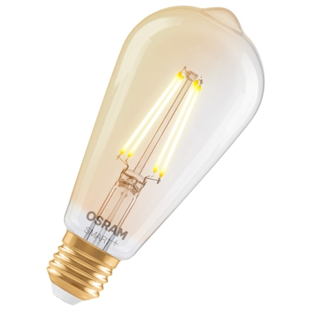 Osram SMART+ MATTER Filament Dimmable Classic Edison 53 824 Gold | E27 | 6 W | Warm White | Wi-Fi