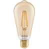 Osram SMART+ MATTER Filament Dimmable Classic Edison 53 824 Gold | E27 | 6 W | Warm White | Wi-Fi