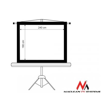 Maclean Projection Screen MC-608 on stand 120 "4: 3 240x180