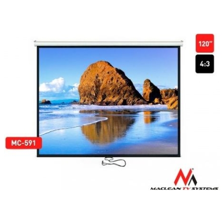 Maclean Projector screen 120'' 240x180cm 4:3 AUTO-LOCK