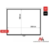 Maclean Projector screen 120'' 240x180cm 4:3 AUTO-LOCK