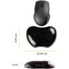 Fellowes MOUSE PAD WRIST SUPPORT/BLACK 9112301 FELLOWES