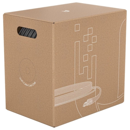 Ubiquiti U-Cable-C6-CMR is a Category 6 UTP cable that supports speeds up to 1Gbps with its 23 AWG solid copper, twisted pair co