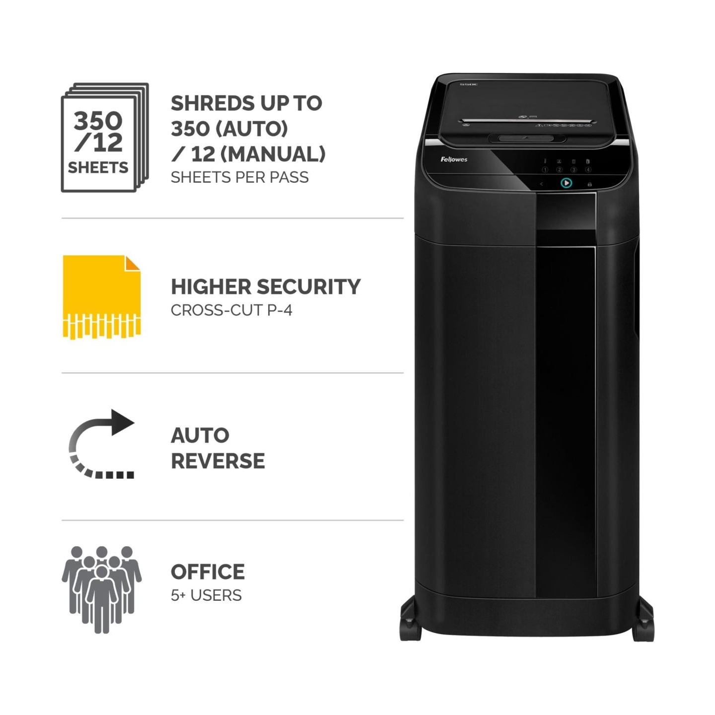 Fellowes SHREDDER AUTOMAX 350C/4964101 FELLOWES