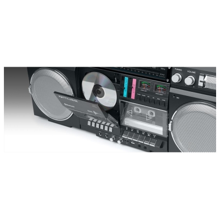 Muse | Ghetto Blasters | M-380 GB | AUX in | Bluetooth | Cassette deck | CD player | Black