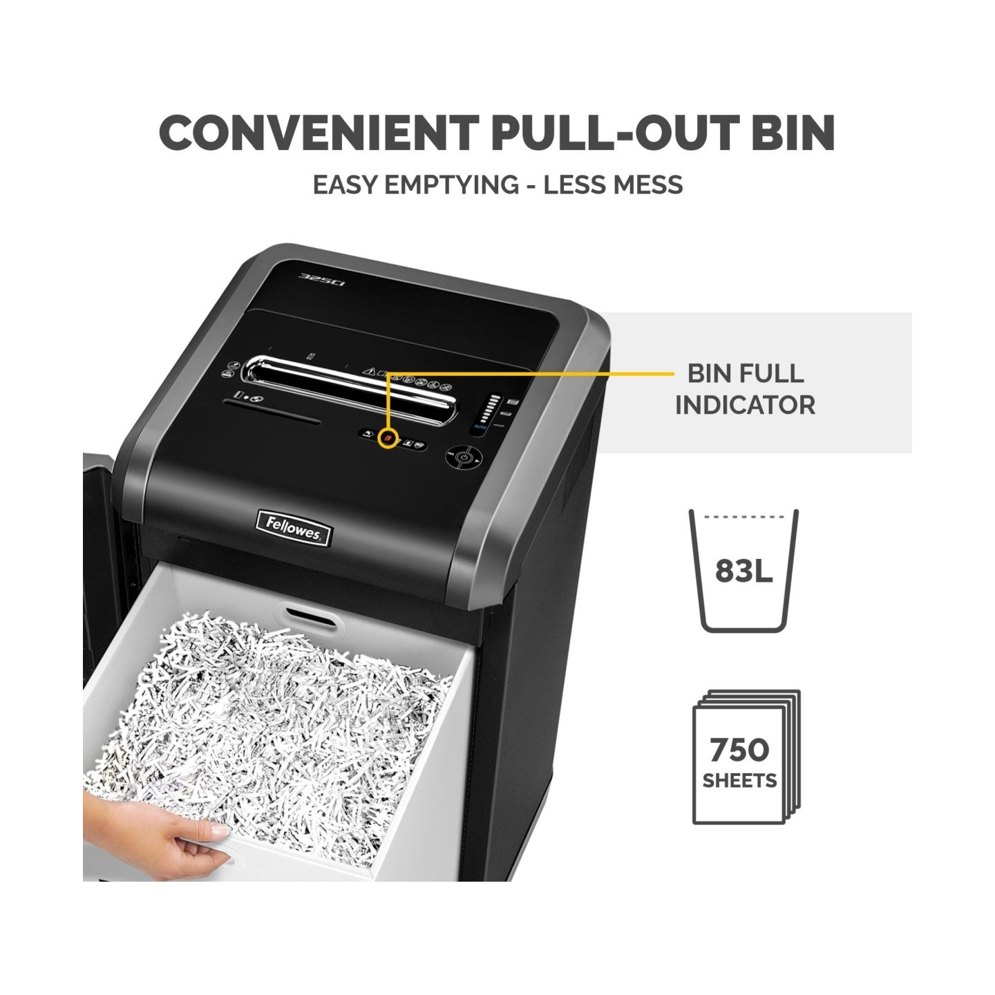 Fellowes SHREDDER POWERSHRED 325CI/4632001 FELLOWES