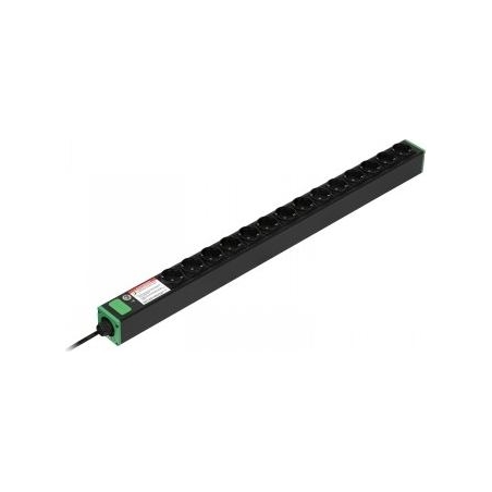 APC EASY RACK PDU, BASIC, VERTICAL, 1 PHASE, 3.7KW, 230V, 16A, 14 X SCHUKO OUTLETS, SCHUKO 16A