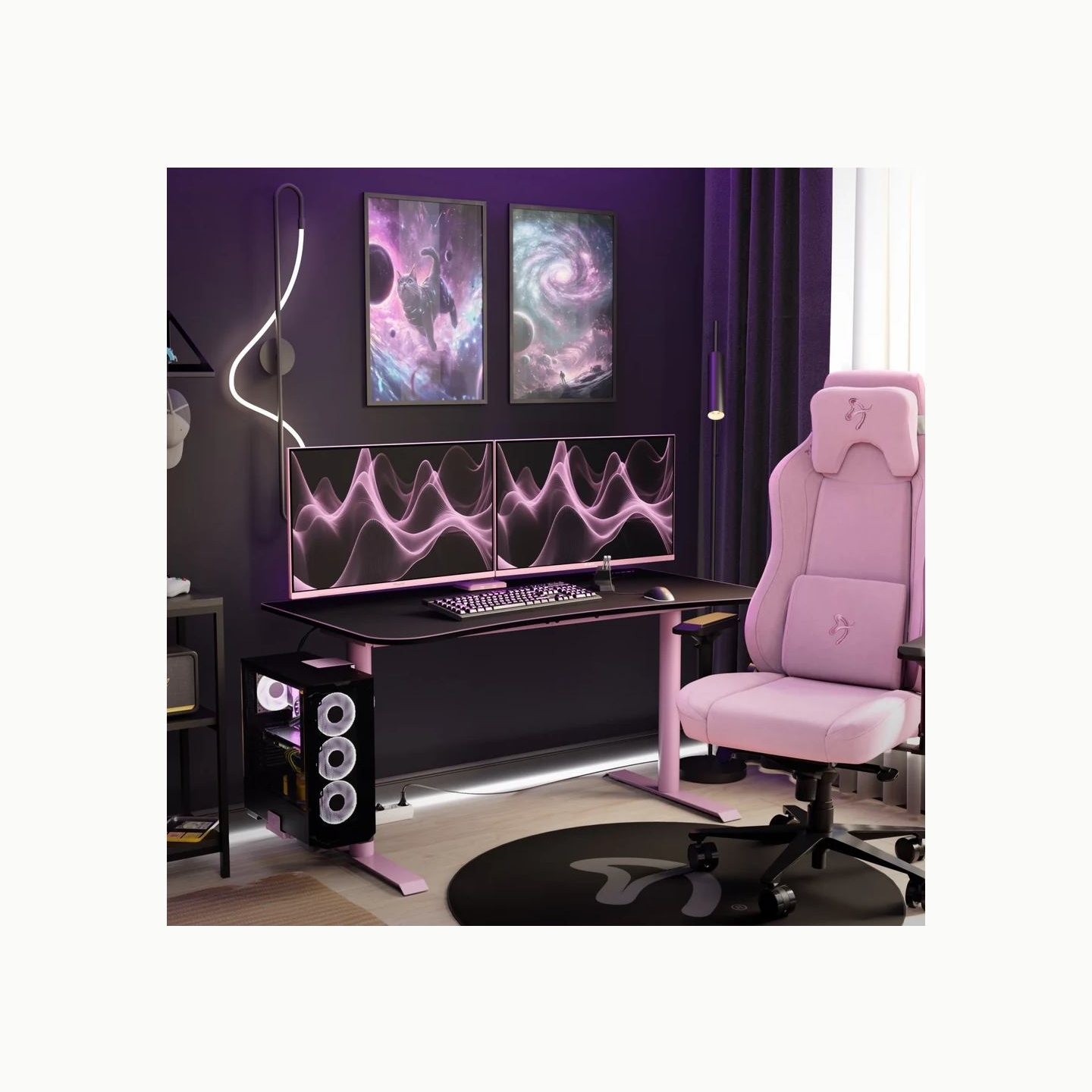 Arozzi | Nova | 32 " | IPS | QHD | 16:9 | 180 Hz | 1 ms | 2560 x 1440 pixels | 300 cd/m² | HDMI ports quantity 2 | Pink