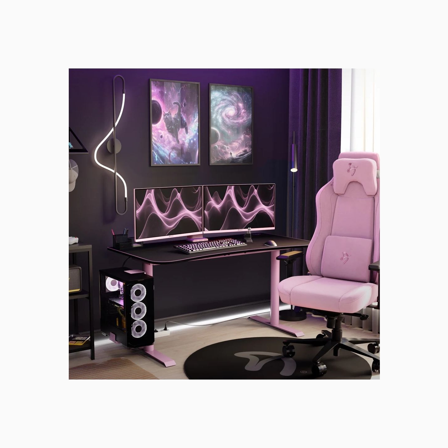 Arozzi | Nova | 27 " | IPS | QHD | 16:9 | 180 Hz | 1 ms | 2560 x 1440 pixels | 350 cd/m² | HDMI ports quantity 2 | Pink