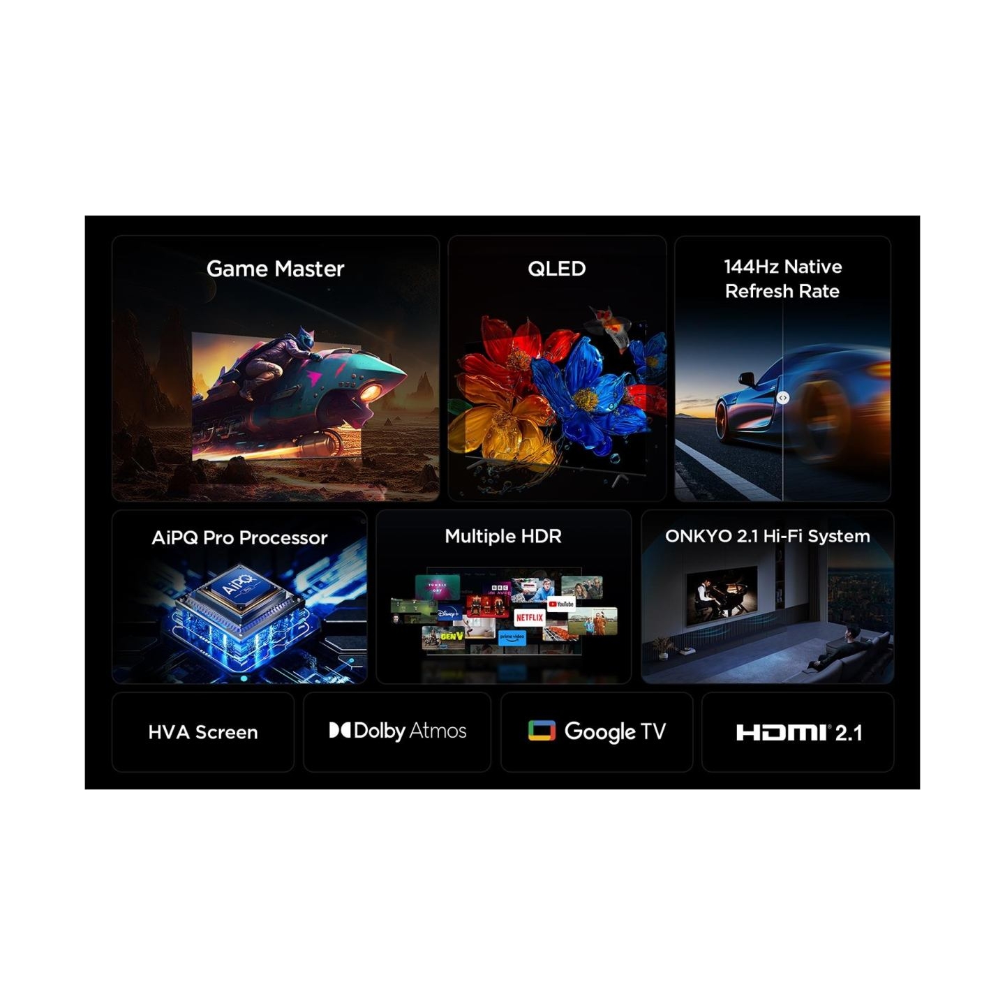 TCL TV Set|TCL|75 "|4K Ultra HD|3840 x 2160 pixels|Flat|16:9|QLED|75P8K