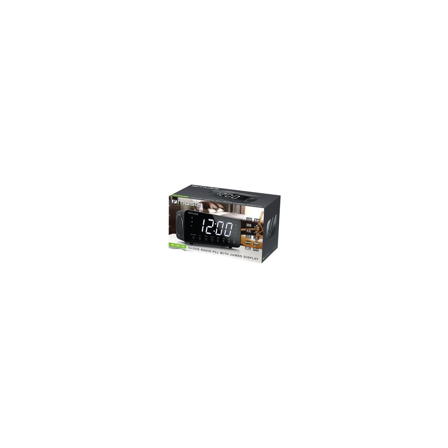 Muse | Clock radio | M-192CR | Black