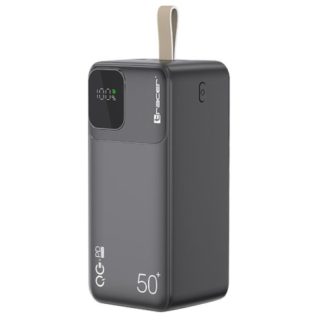 Tracer 47825 Prime-V5 50000mAh QC22.5W+PD20W Power Bank, Black