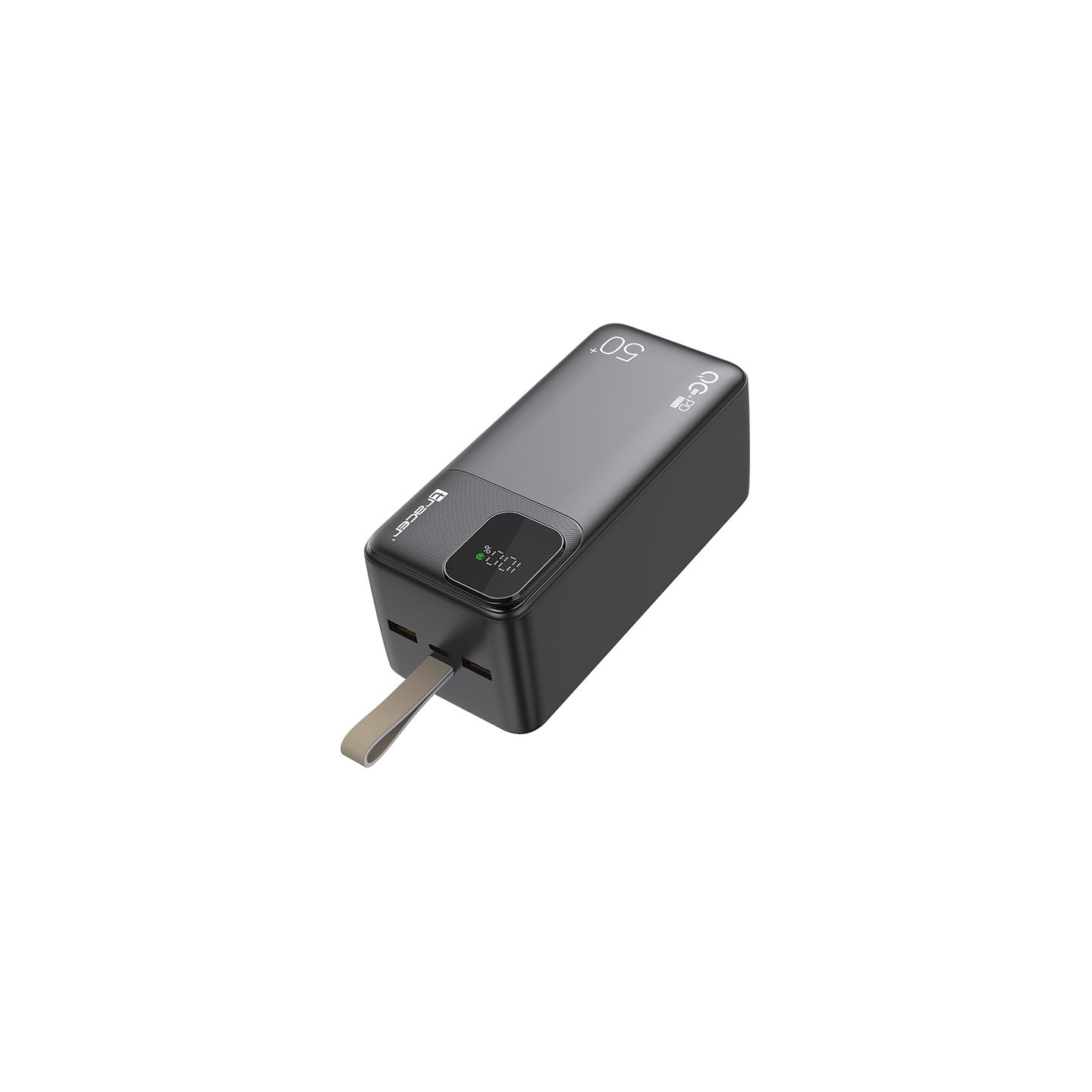 Tracer 47825 Prime-V5 50000mAh QC22.5W+PD20W Power Bank, Black