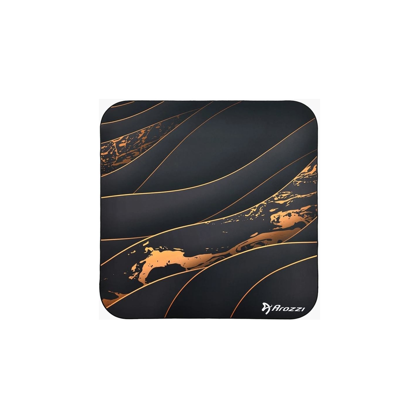 Arozzi Zona Square Floor Pad | Black/Gold
