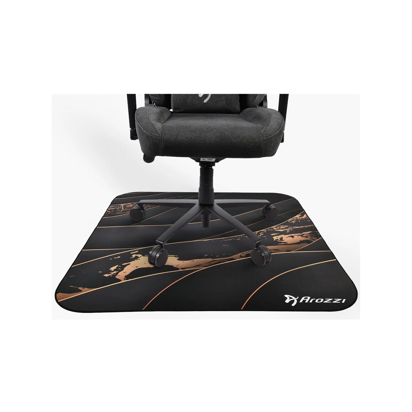 Arozzi Zona Square Floor Pad | Black/Gold