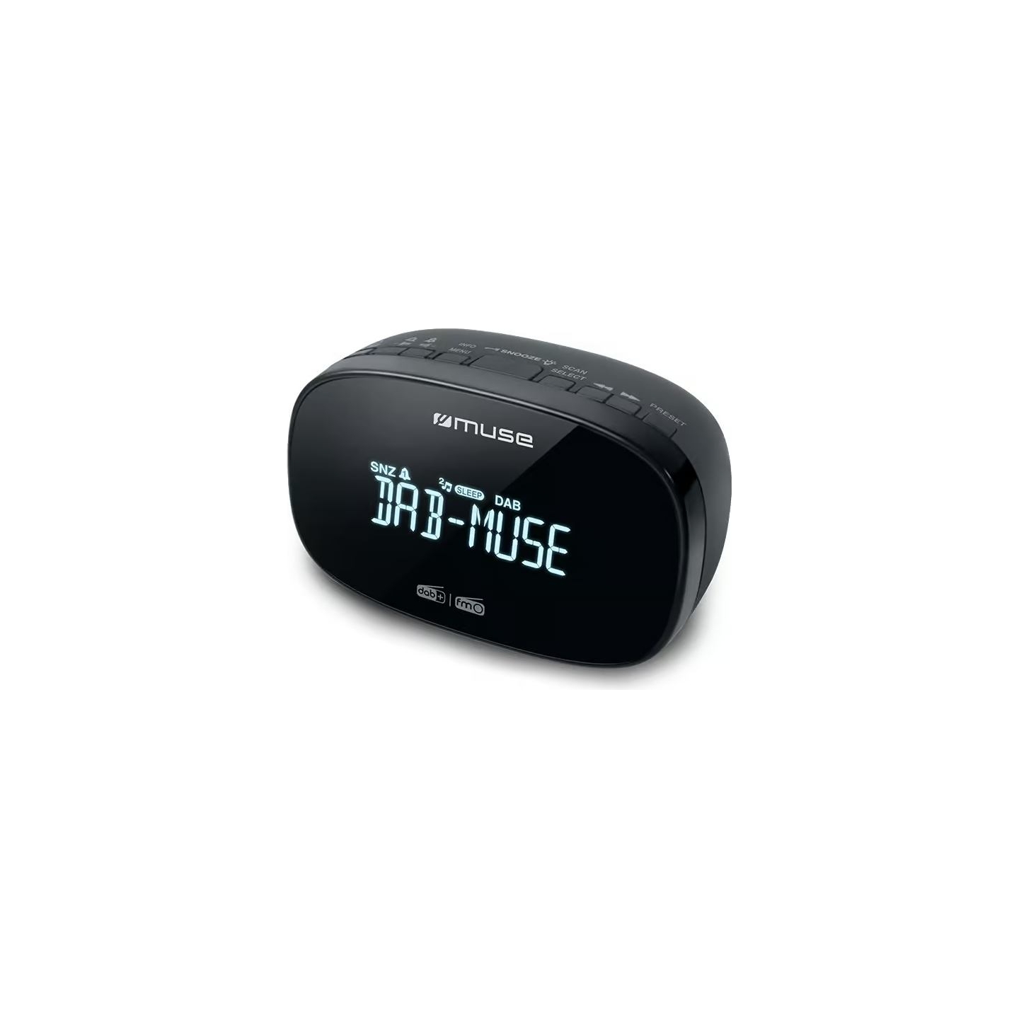 Muse | DAB+/FM Dual Alarm Clock Radio | M-150 CDB | Alarm function | AUX in | Black
