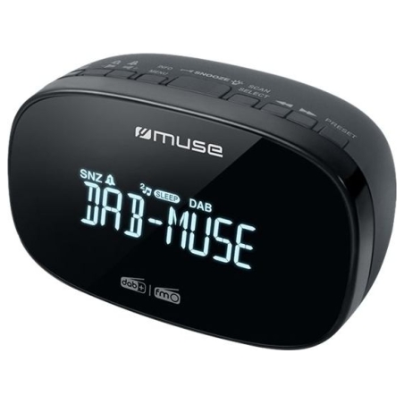 Muse | DAB+/FM Dual Alarm Clock Radio | M-150 CDB | Alarm function | AUX in | Black