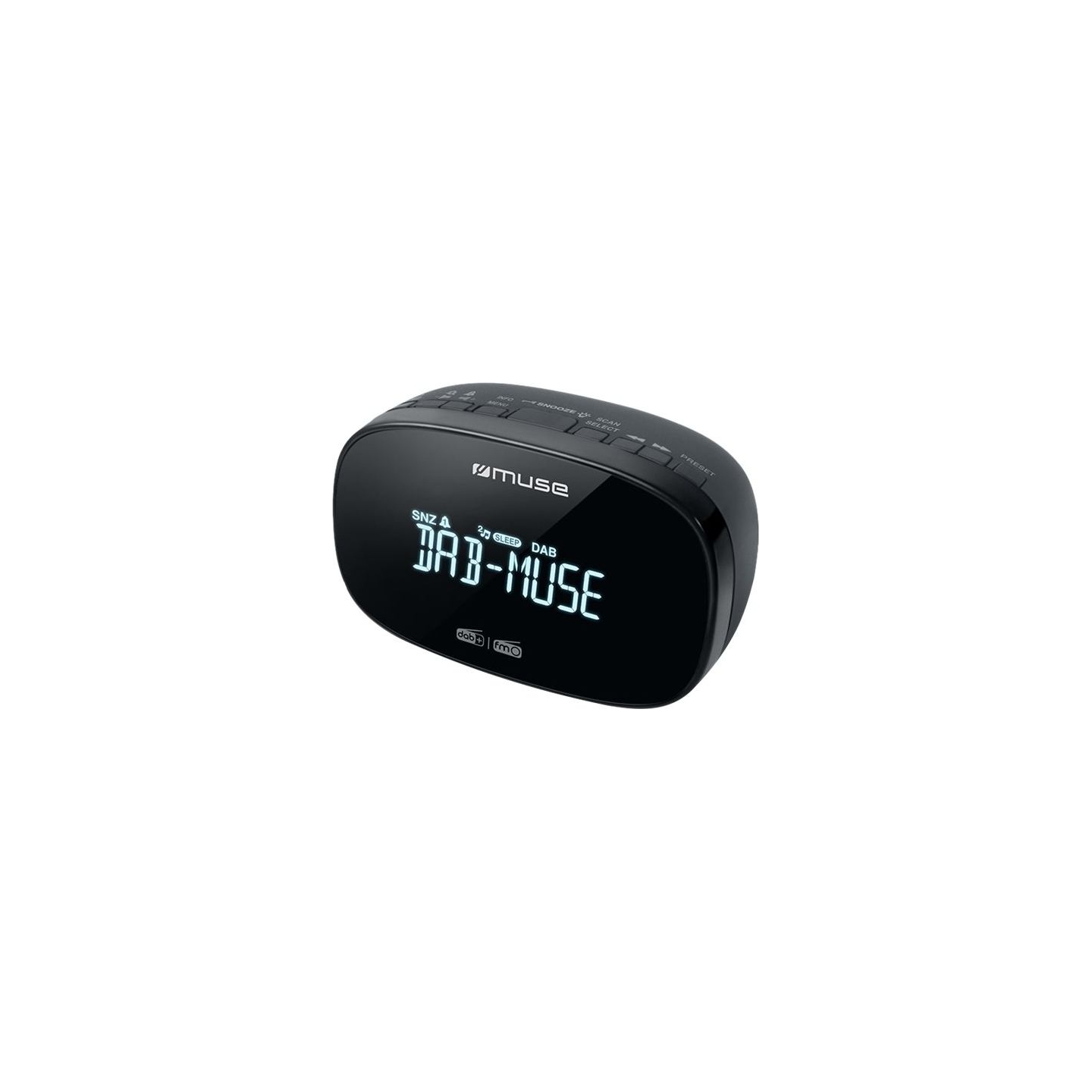 Muse | DAB+/FM Dual Alarm Clock Radio | M-150 CDB | Alarm function | AUX in | Black