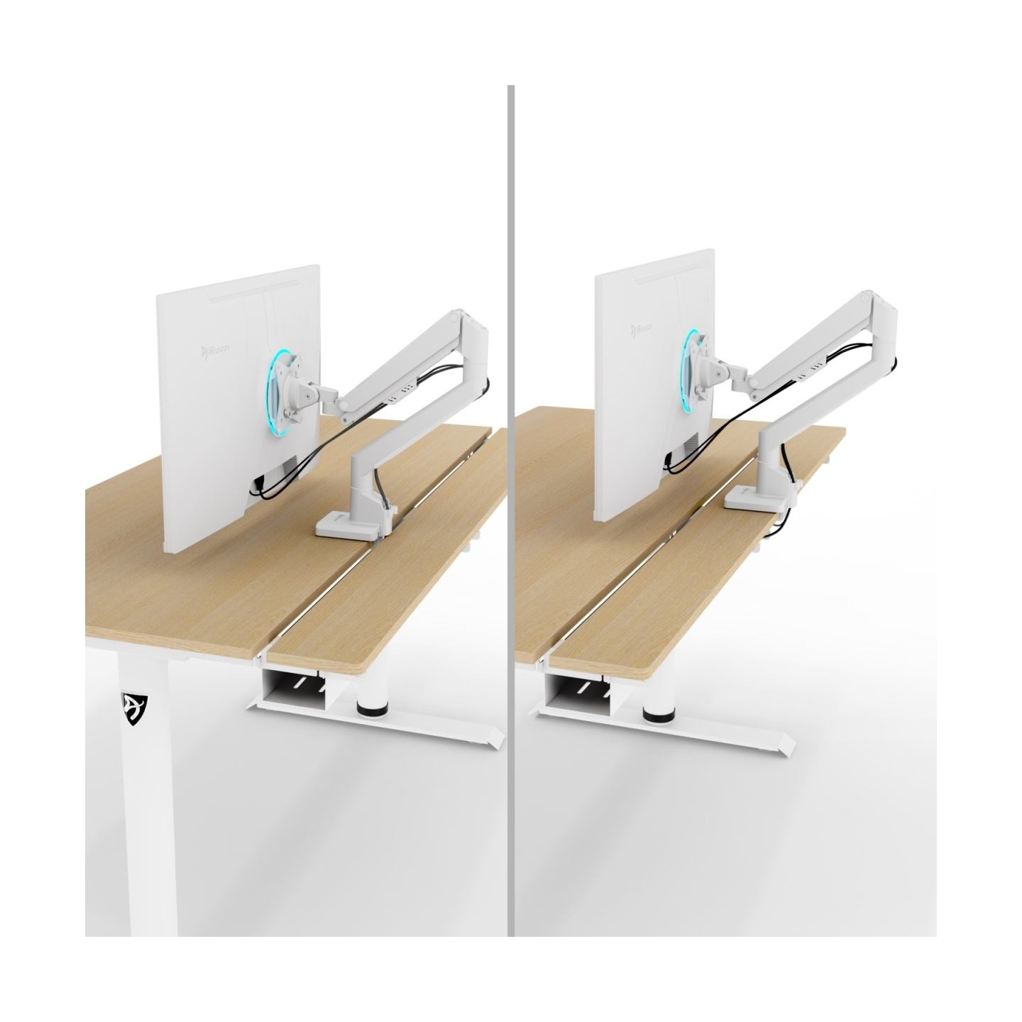 Arozzi Electric Standing Desk | Arena Nordico | Birch