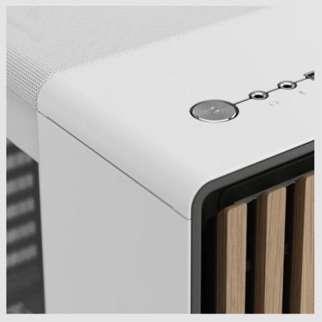 Fractal Design Case North Chalk White TG Clear Tint