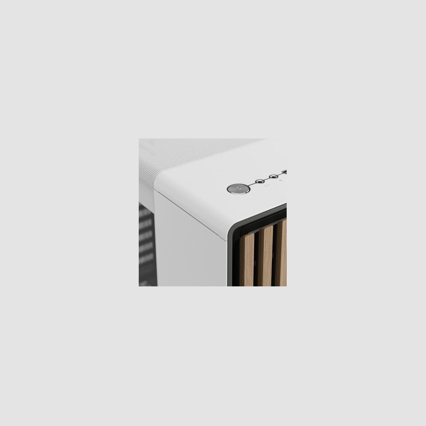 Fractal Design Case North Chalk White TG Clear Tint